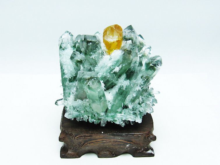 緑水晶 グリーンクォーツ クラスター [t802-5394] 1枚目