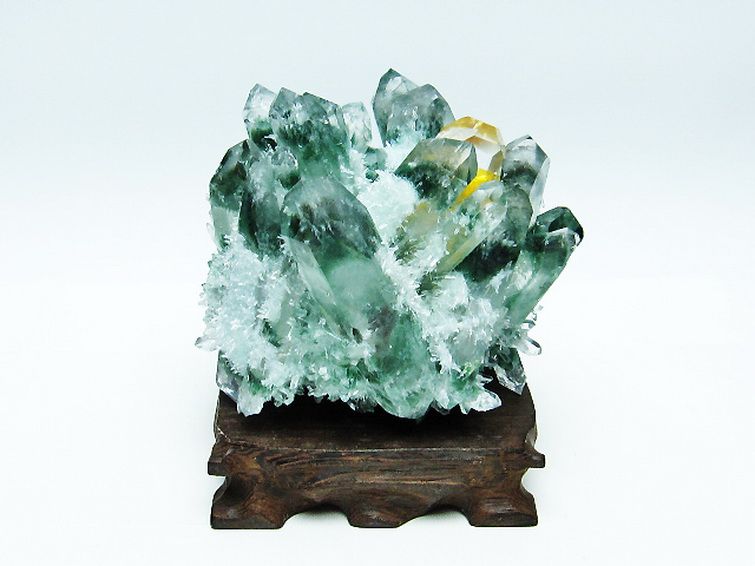 緑水晶 グリーンクォーツ クラスター [t802-5399] 1枚目