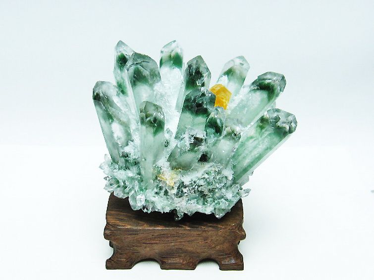 緑水晶 グリーンクォーツ クラスター [t802-5408] 1枚目