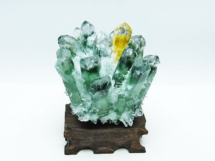 緑水晶 グリーンクォーツ クラスター [t802-5414] 1枚目