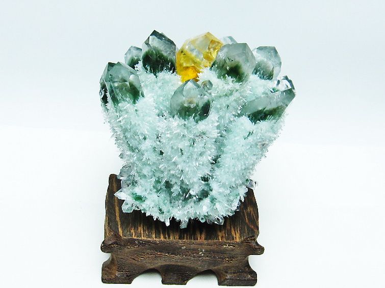 緑水晶 グリーンクォーツ クラスター [t802-5432] 1枚目