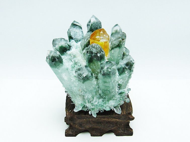 緑水晶 グリーンクォーツ クラスター [t802-5444] 1枚目