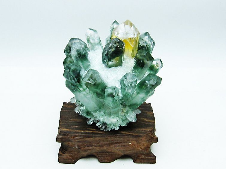 緑水晶 グリーンクォーツ クラスター [t802-5474] 1枚目