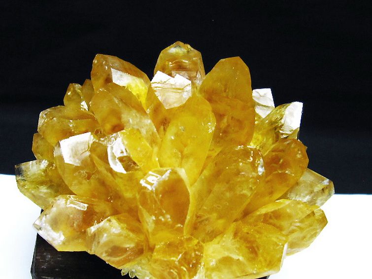 パワーストーン 天然石 シトリン 水晶クラスター[T802-5639]