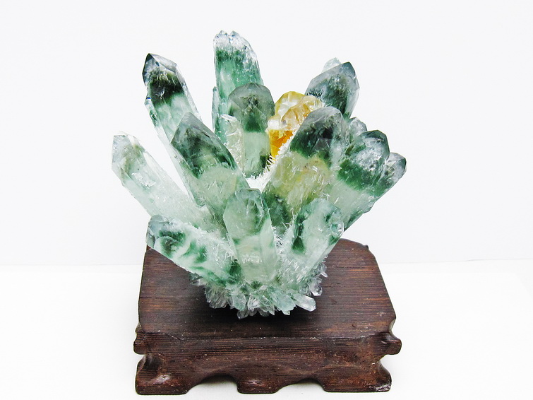 緑水晶 グリーンクォーツ クラスター[T802-5810] 1枚目