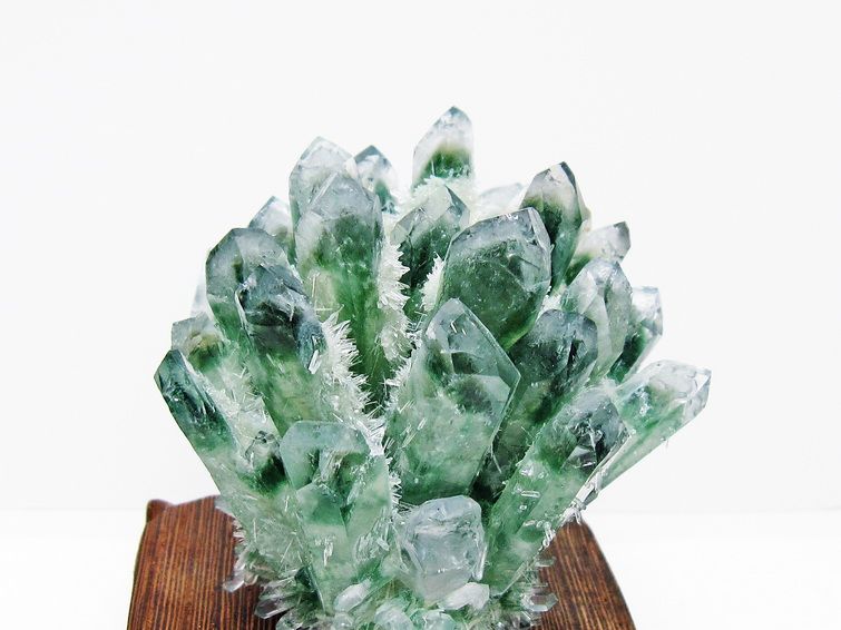 セリフォス グリーンクォーツ ☆レア☆クラスター 緑水晶 グリーンクォーツ クラスター[T802-3992]