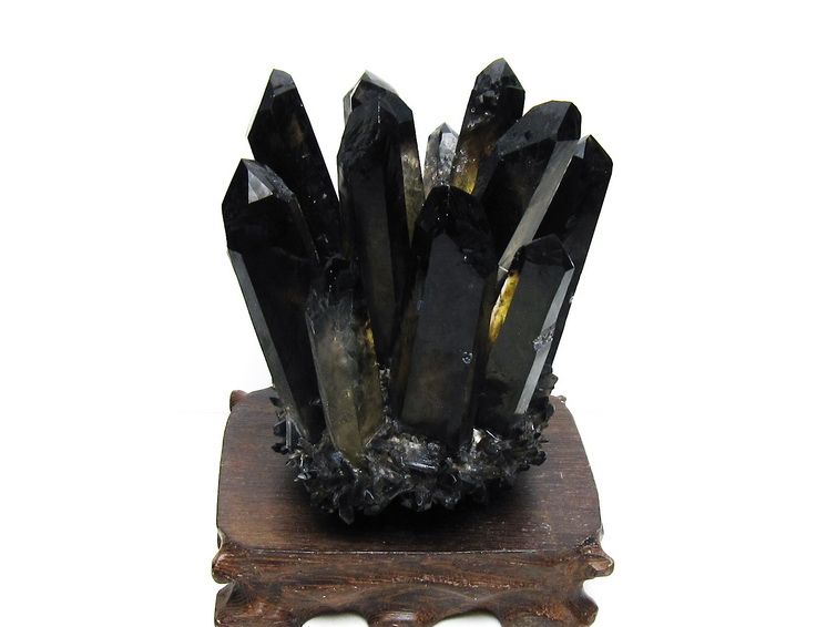 黒水晶 ブラッククォーツ クラスター [t802-5937] 1枚目