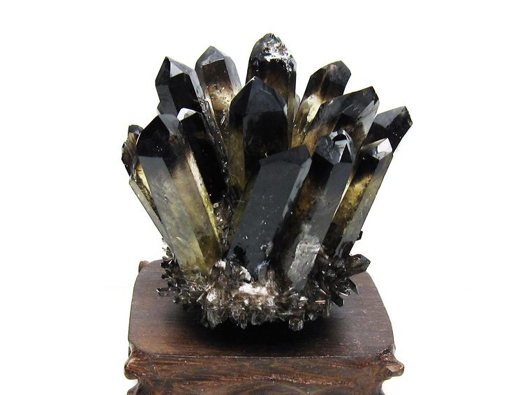 黒水晶 ブラッククォーツ クラスター [t802-5941] 1枚目