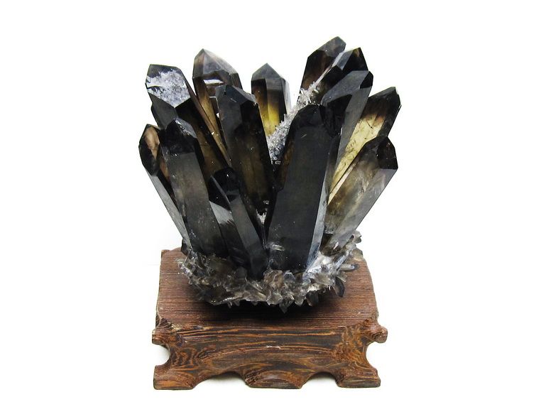 黒水晶 ブラッククォーツ クラスター [t802-5961] 1枚目