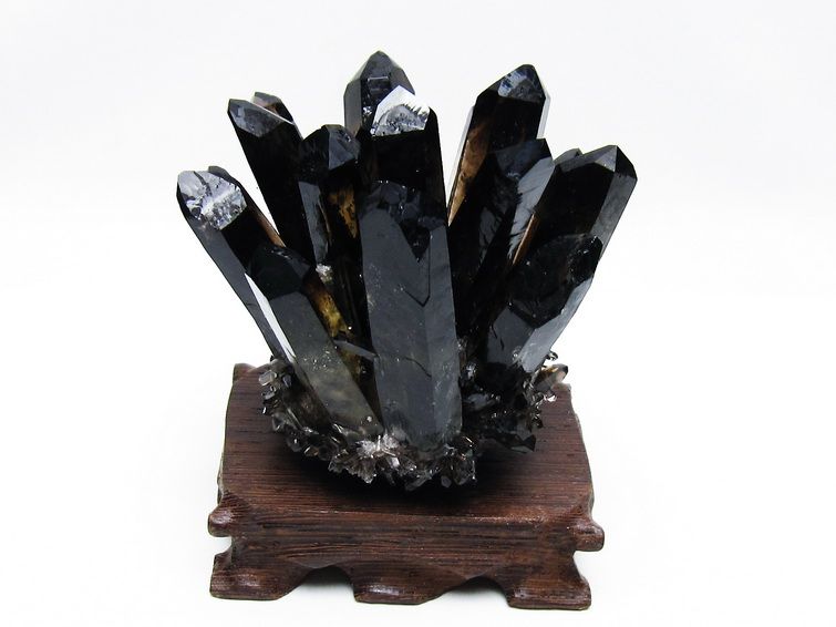 黒水晶 ブラッククォーツ クラスター [t802-6081] 1枚目