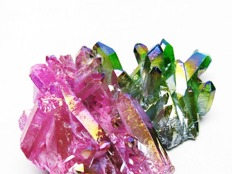 パワーストーン 天然石 オーラ水晶 オーラクリスタル クラスター