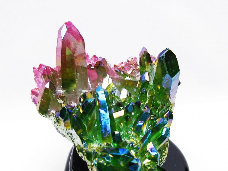 オーラ水晶 オーラクリスタル クラスター (レインボー)[T802-6214] 2枚目