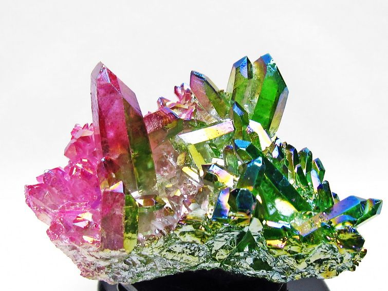 オーラ水晶 オーラクリスタル クラスター (レインボー)[T802-6214] 3枚目