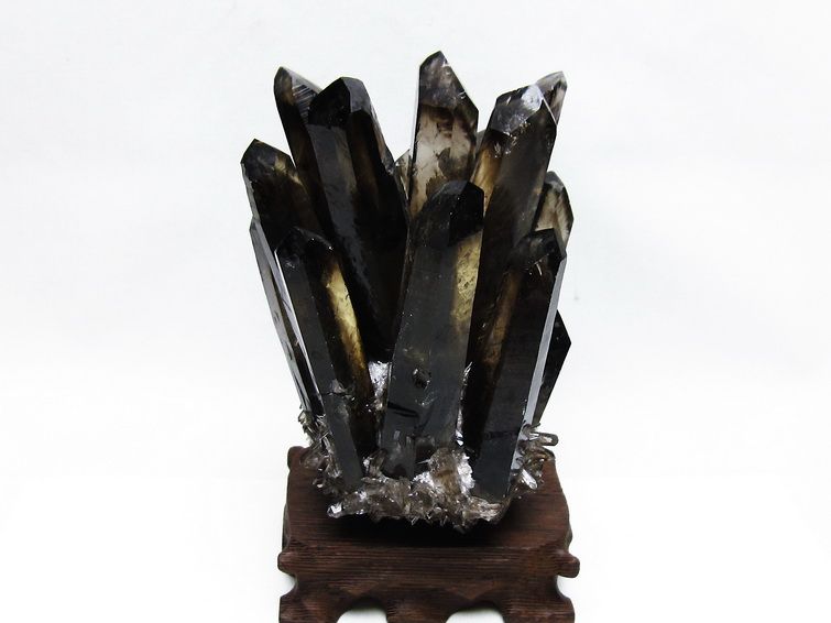 黒水晶 ブラッククォーツ クラスター [t802-6250]