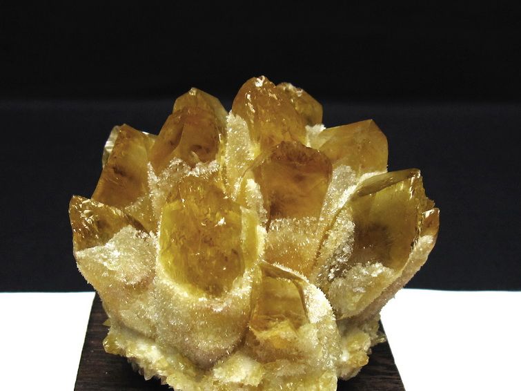 黄水晶 イエロークォーツ クラスター  [t802-6294] 2枚目
