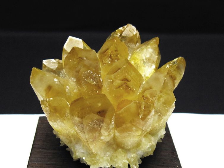 黄水晶 イエロークォーツ クラスター  [t802-6303] 2枚目