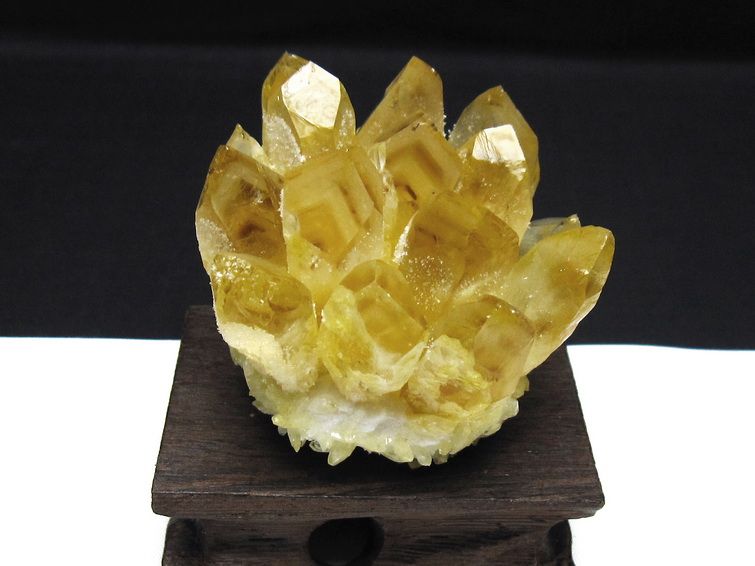 黄水晶 イエロークォーツ クラスター [t802-6306]