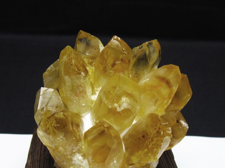 黄水晶 イエロークォーツ クラスター  [t802-6309] 3枚目