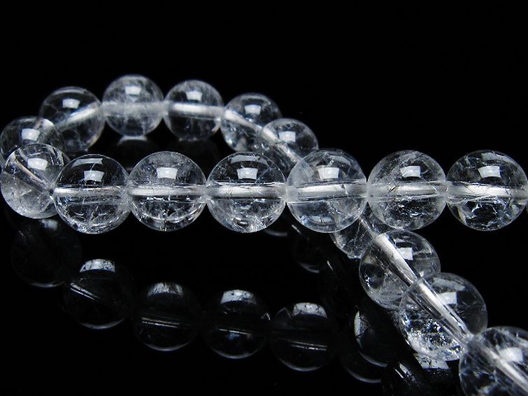クラック水晶ブレスレット 9mm [T82-10472] 2枚目