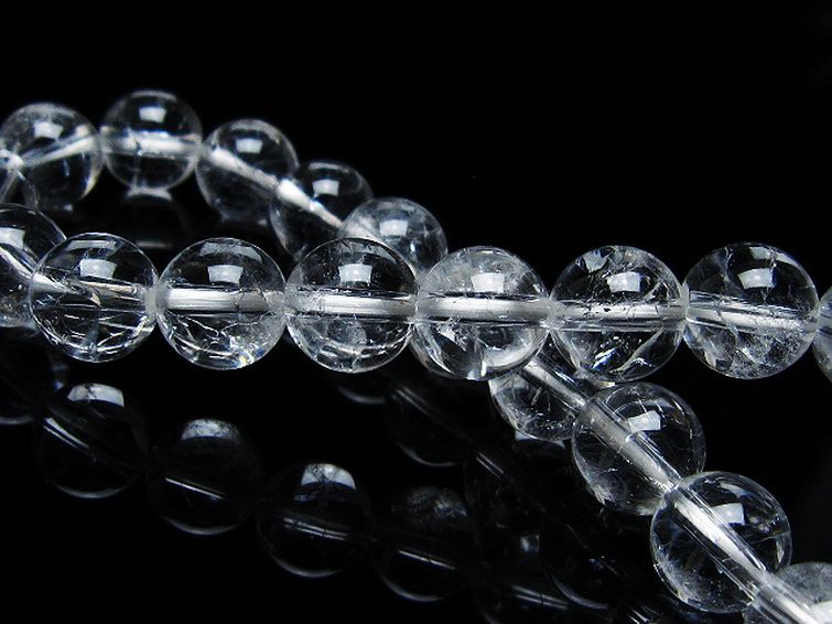 クラック水晶ブレスレット 9mm [T82-10541] 2枚目