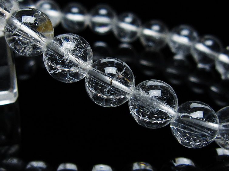 クラック水晶ブレスレット 9mm [T82-10541] 3枚目