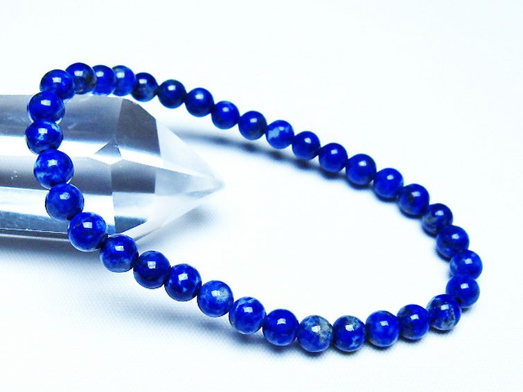 ラピスラズリブレスレット 5mm [t83-11267] 1枚目