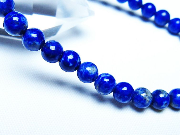 ラピスラズリブレスレット 5mm [t83-11267] 3枚目