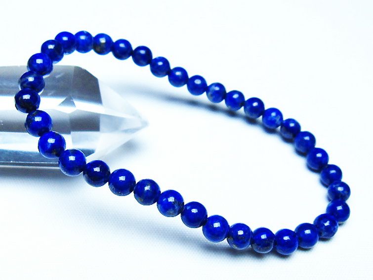 ラピスラズリブレスレット 5mm [t83-11306] 1枚目