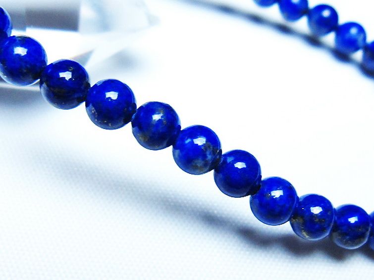 ラピスラズリブレスレット 5mm [t83-11306] 3枚目