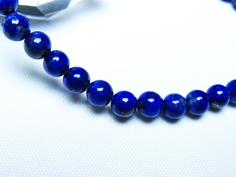 ラピスラズリブレスレット 5mm [t83-11325] 3枚目