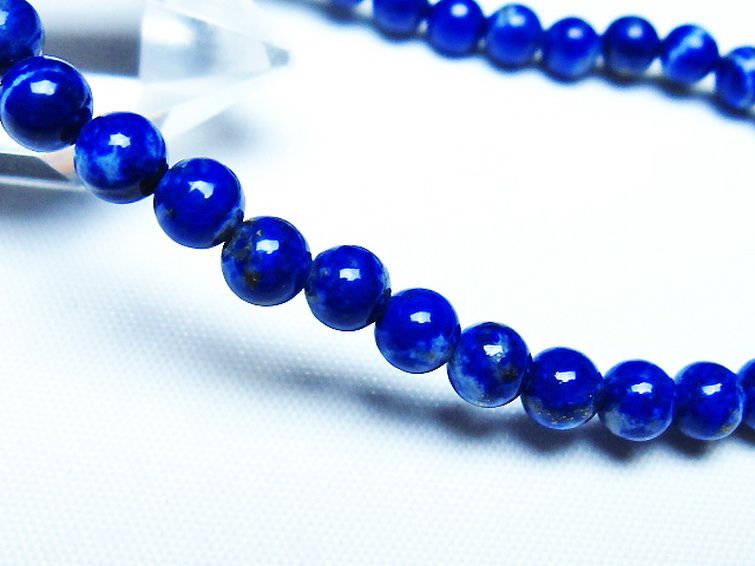 ラピスラズリブレスレット 5mm [t83-11326] 3枚目