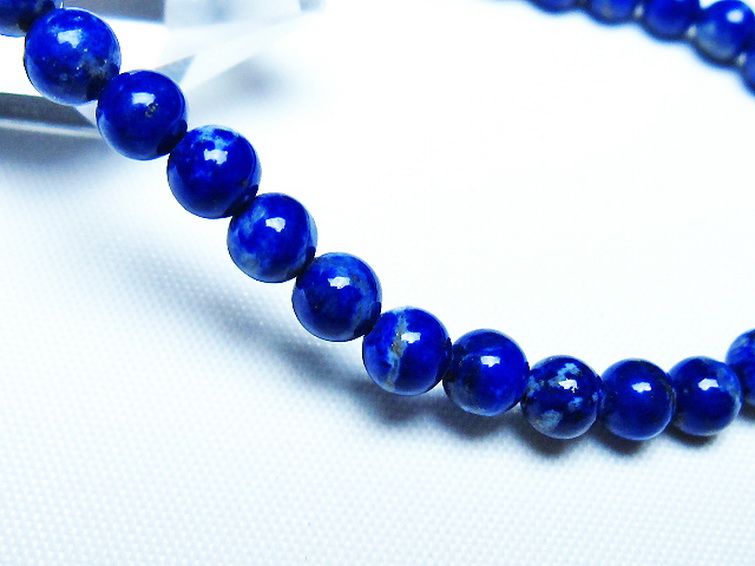 ラピスラズリブレスレット 5mm [t83-11342] 3枚目