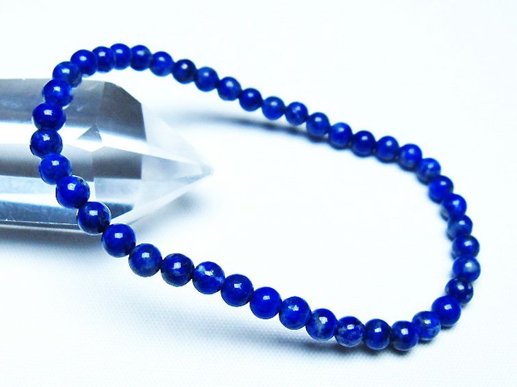 ラピスラズリブレスレット 4mm [t83-11364] 1枚目