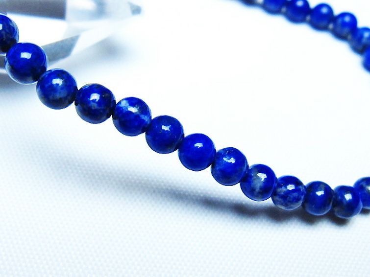 ラピスラズリブレスレット 4mm [t83-11364] 3枚目