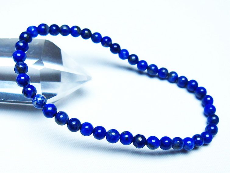 ラピスラズリブレスレット 4mm [t83-11369] 1枚目