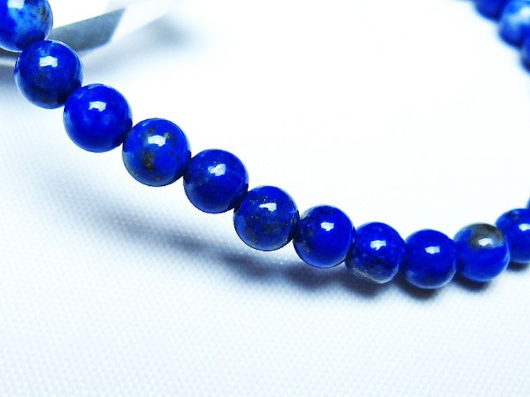 ラピスラズリブレスレット 5mm [t83-11375] 3枚目