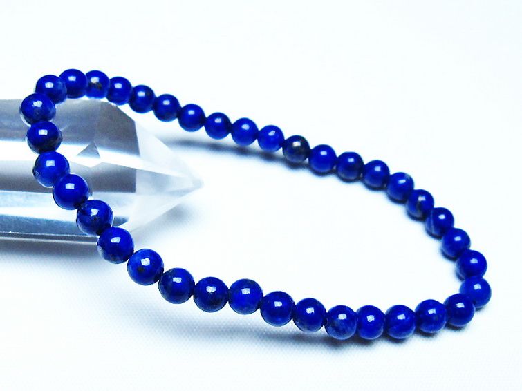ラピスラズリブレスレット 5mm [t83-11387] 1枚目