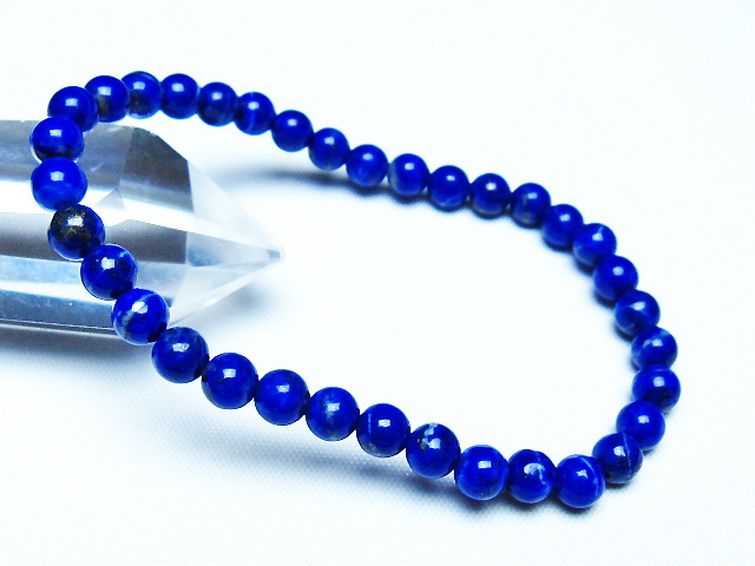 ラピスラズリブレスレット 5mm [t83-11406] 1枚目