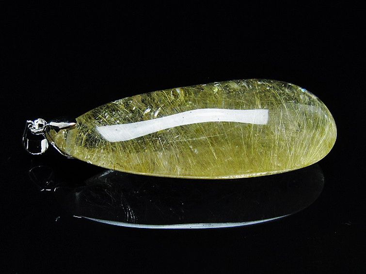 金針ルチル水晶ペンダント[T86-7722] 3枚目