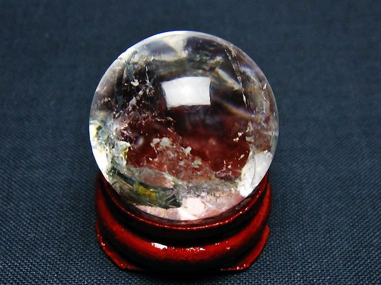 ヒマラヤ水晶丸玉 27mm [T91-8883] 3枚目