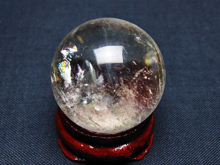 シトリン水晶丸玉 28mm [T91-8898] 3枚目