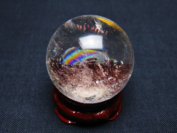 ヒマラヤ水晶丸玉 28mm [T91-8890] 3枚目