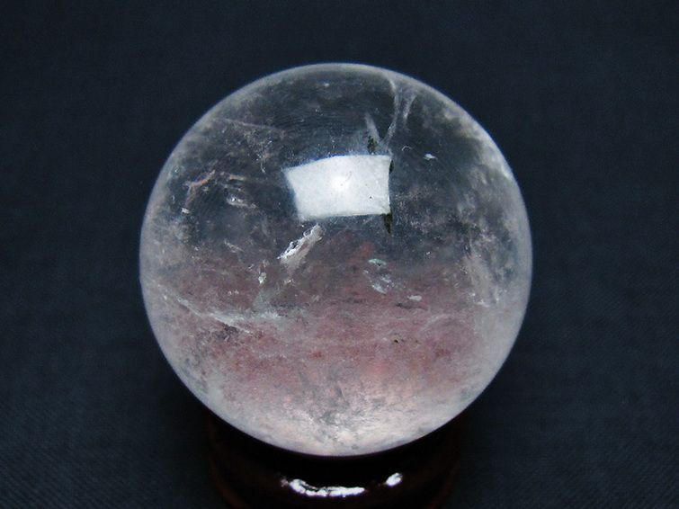 ヒマラヤ水晶丸玉 33mm [T91-8975] 3枚目