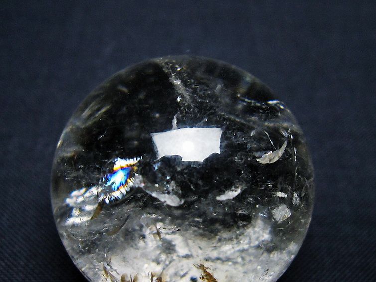 ヒマラヤ水晶丸玉 31mm [T91-9025] 2枚目