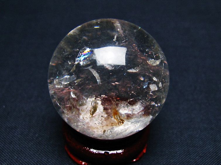 ヒマラヤ水晶丸玉 31mm [T91-9025] 3枚目