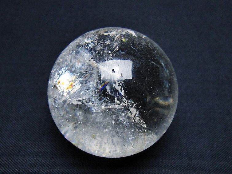 ヒマラヤ水晶丸玉 35mm [T91-9043] 1枚目