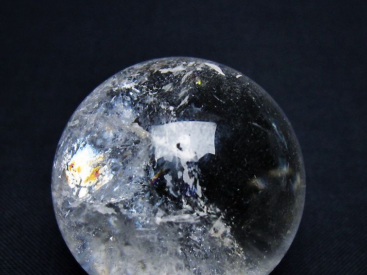 ヒマラヤ水晶丸玉 35mm [T91-9043] 2枚目