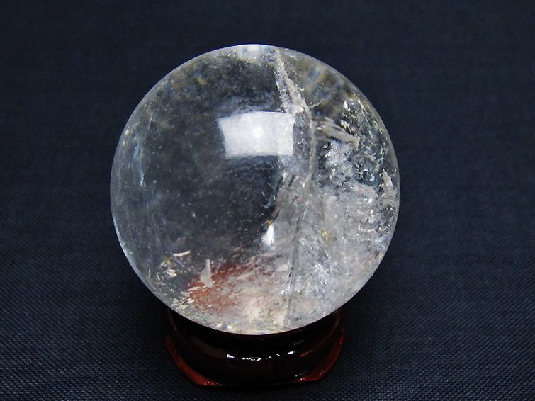 ヒマラヤ水晶丸玉 35mm [T91-9043] 3枚目
