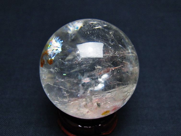 ヒマラヤ水晶丸玉 36mm [T91-9052] 3枚目