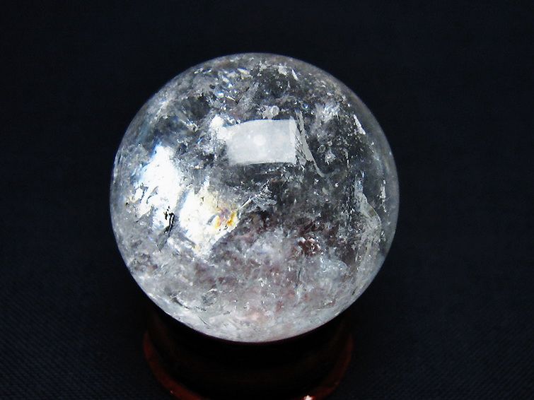 ヒマラヤ水晶丸玉 30mm [t91-9148] 3枚目